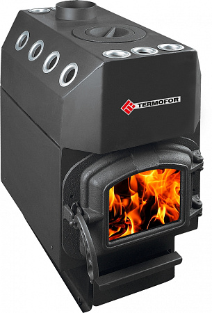 Печь отопительная ТЕРМОФОР Ставр  9 (с чугун. кружком и чугун. дверцей) (150 м.куб)